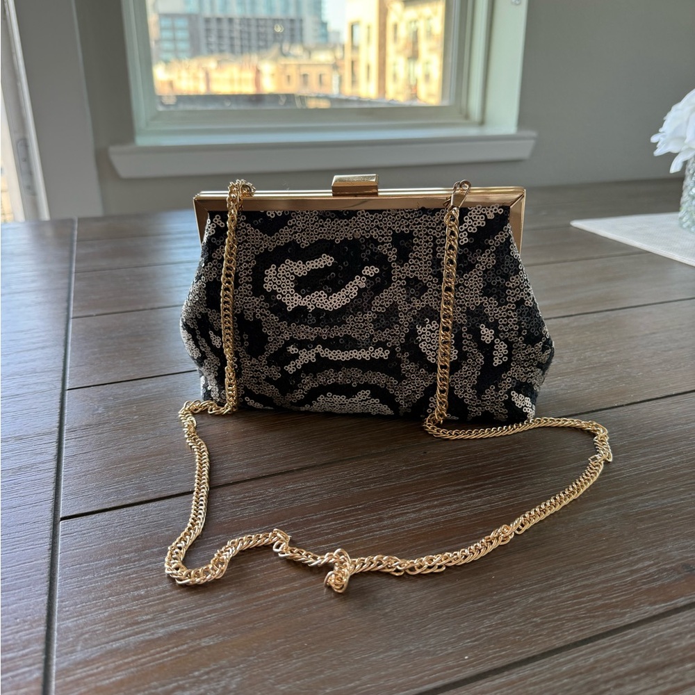 Sequined evening bag